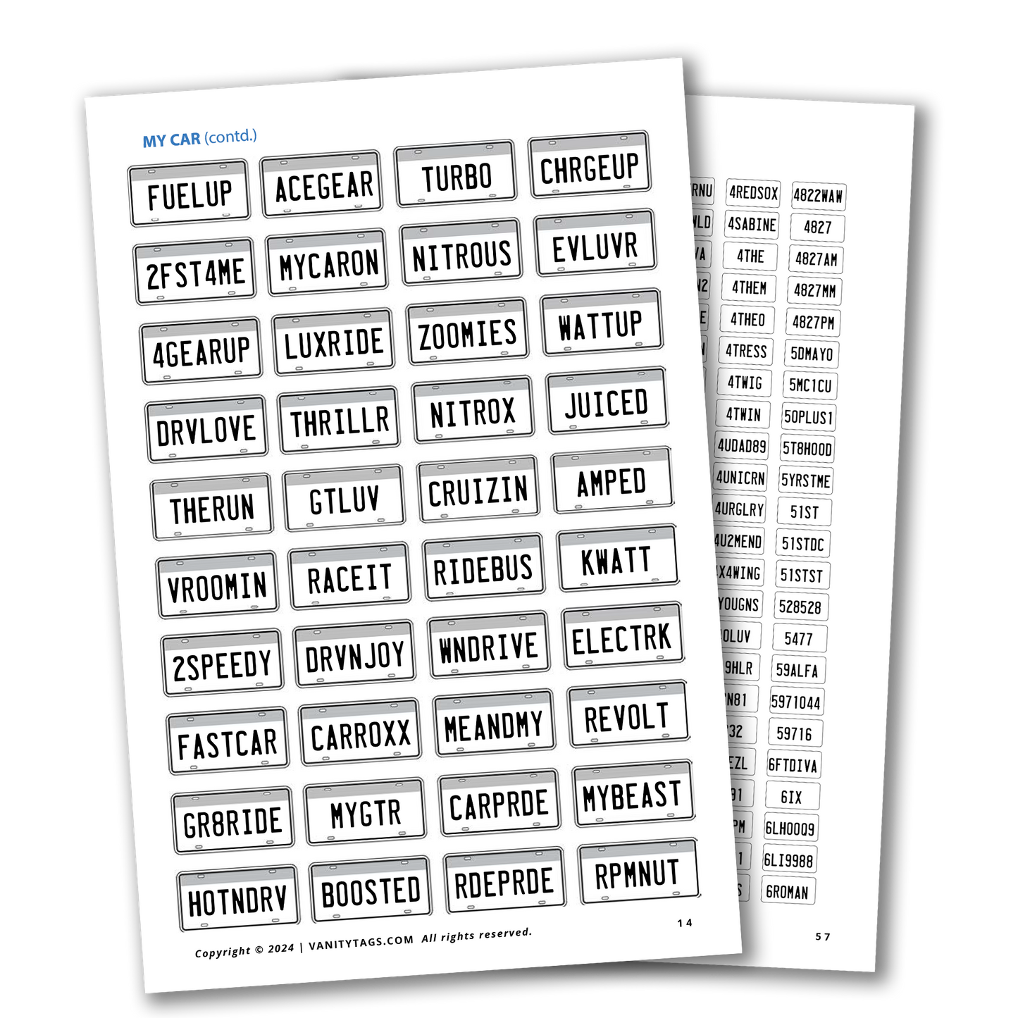 Vanity Tag eBook