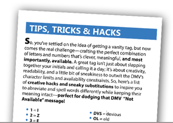 Vanity Tag eBook